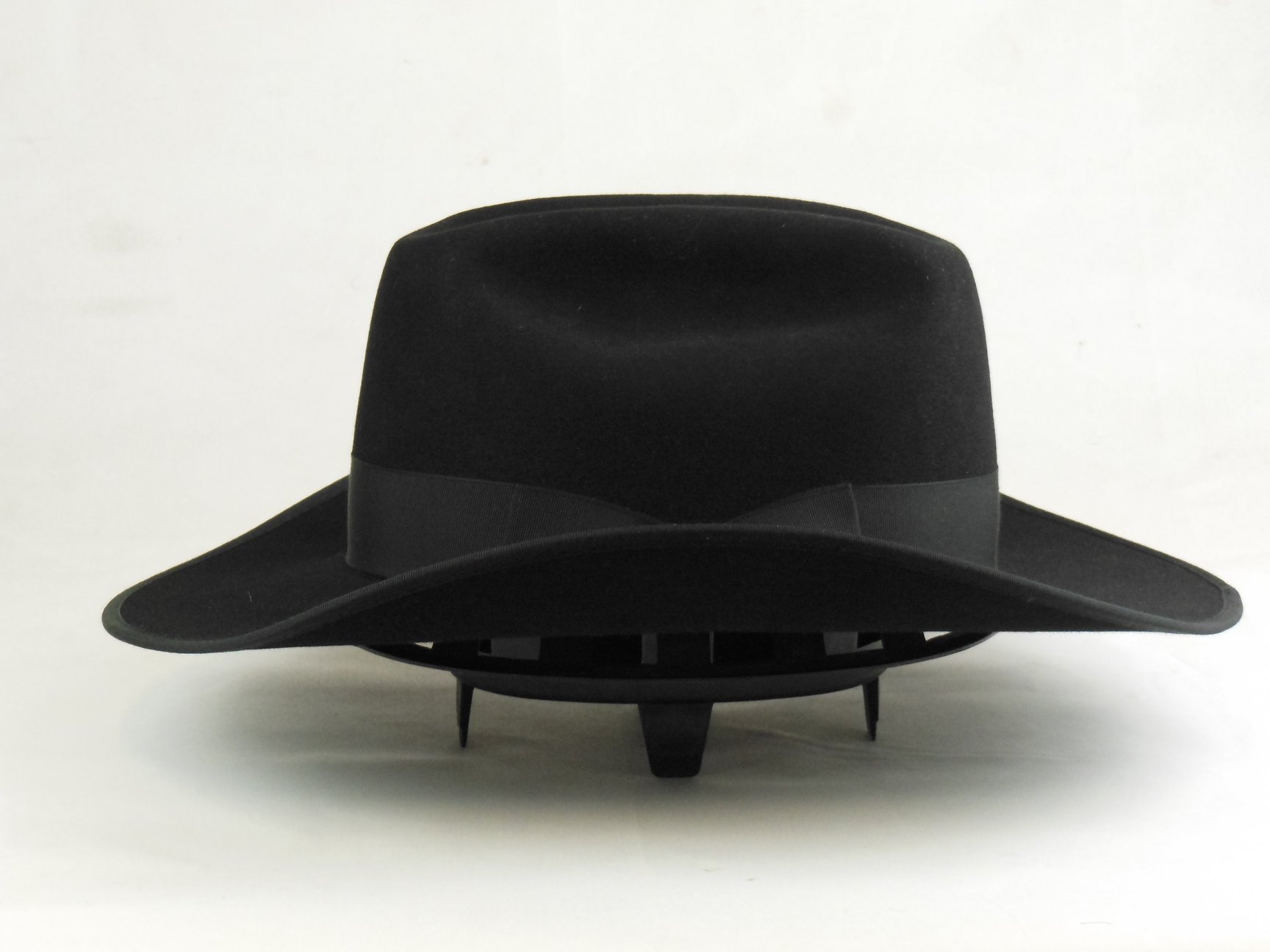 et Black Felt Western Dress Hat