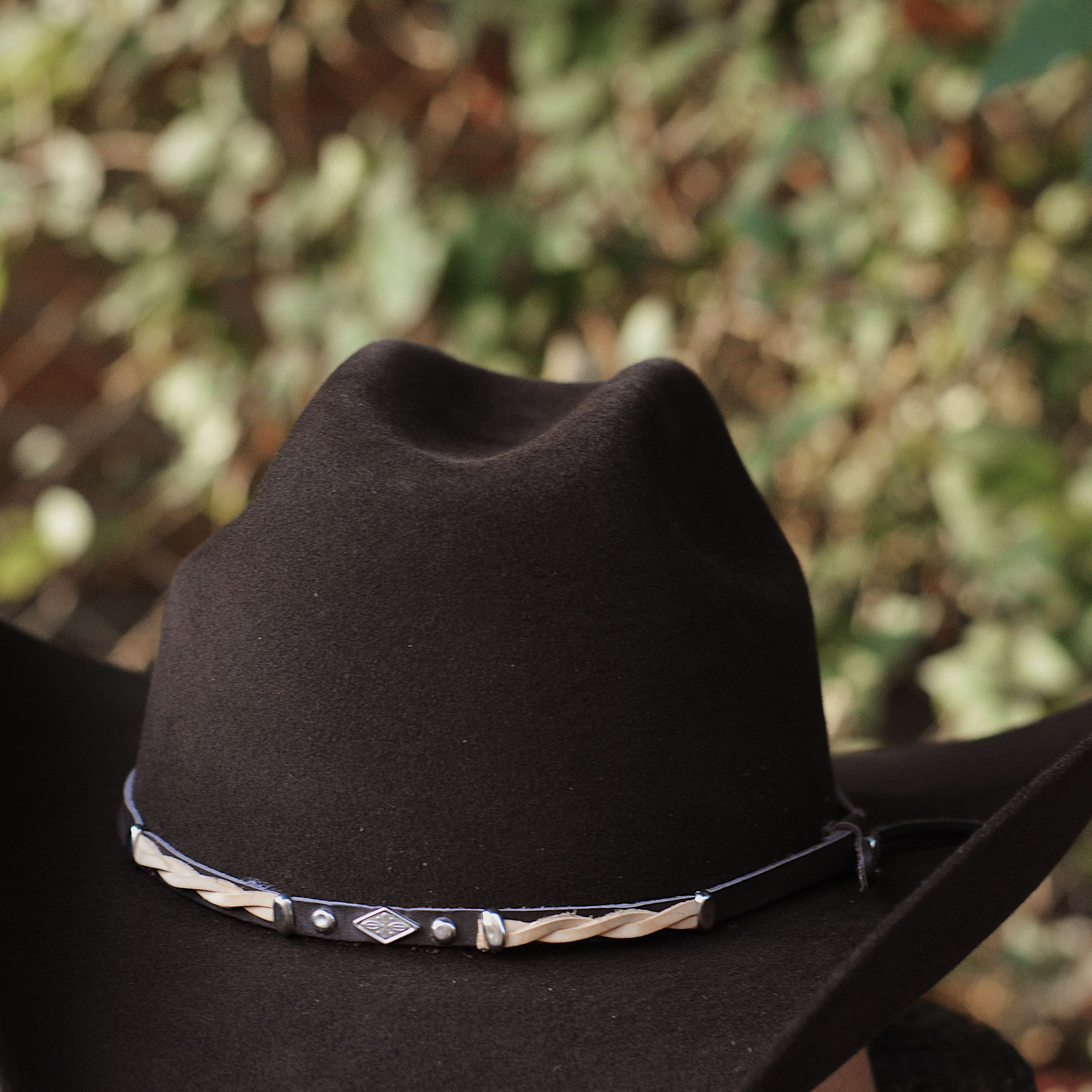 Vintage Black Wool Western Cowboy