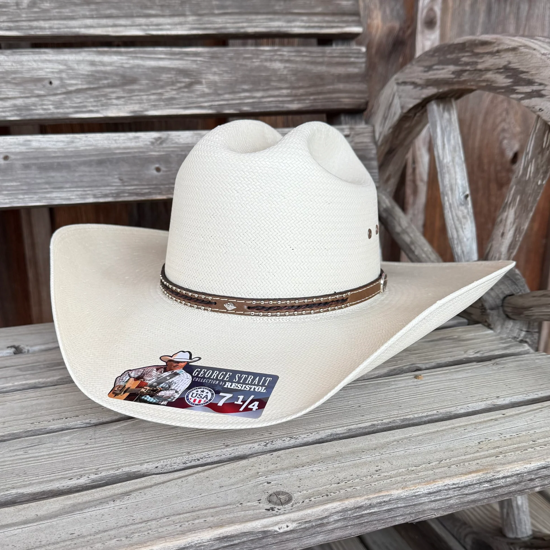 Cream Woven Western Cowboy Hat