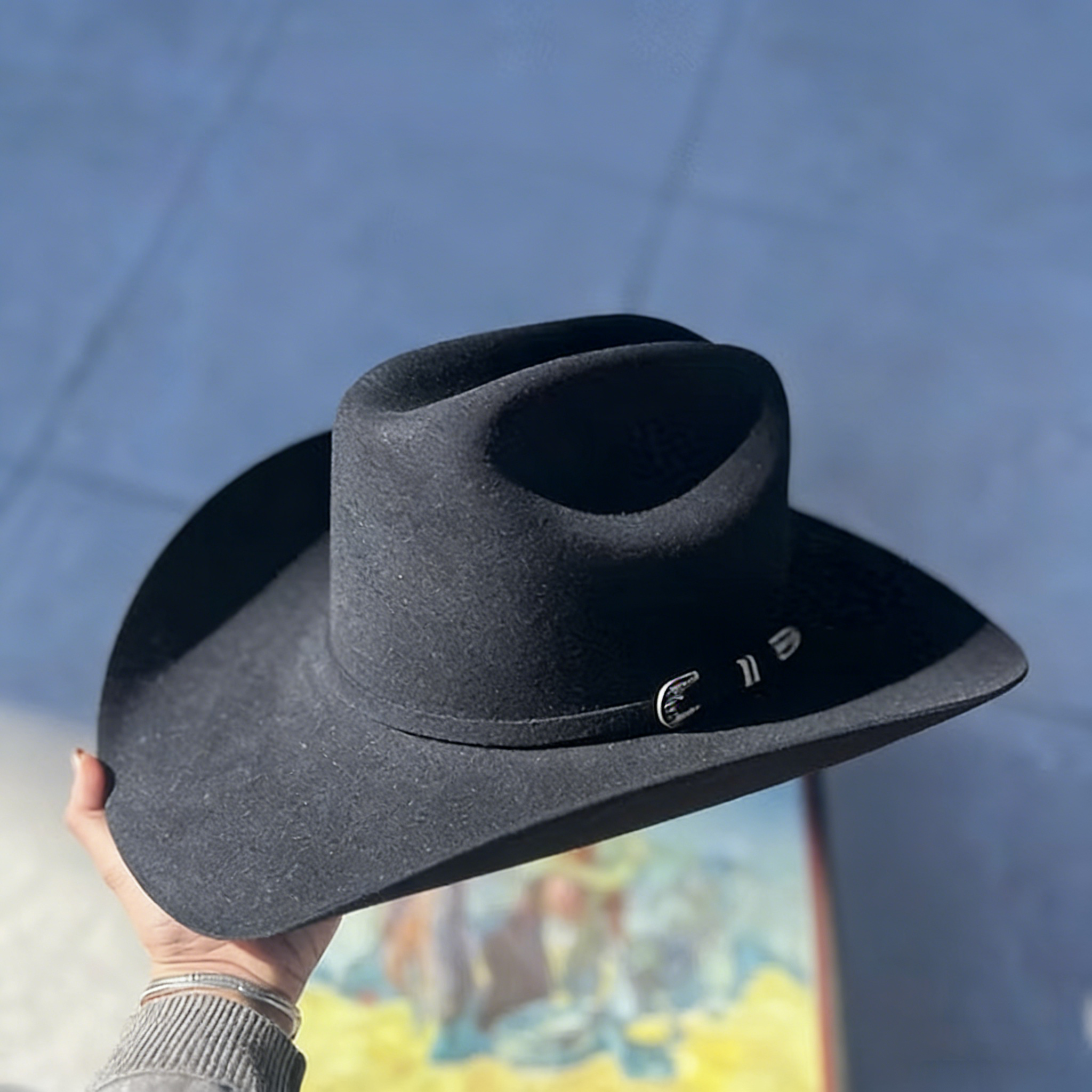 Classic Black Wool Western Cowboy