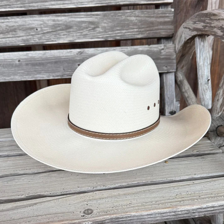 Cream Woven Western Cowboy Hat