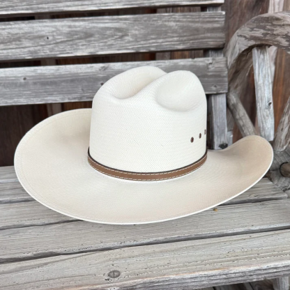 Cream Woven Western Cowboy Hat