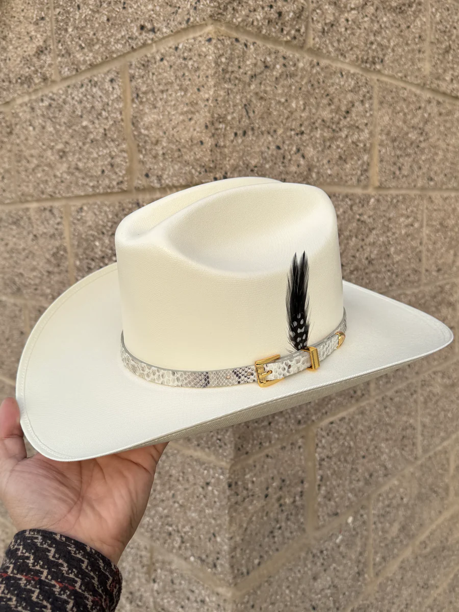 Sombrero El Rey 200x Copa Chica Falda 3.5" (Guadalajara Hats) (Toquilla Pitón Natural)