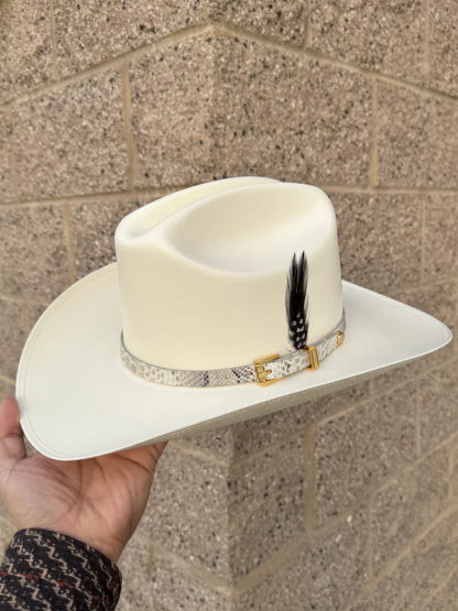 Sombrero El Rey 200x Copa Chica Falda 3.5" (Guadalajara Hats) (Toquilla Pitón Natural)