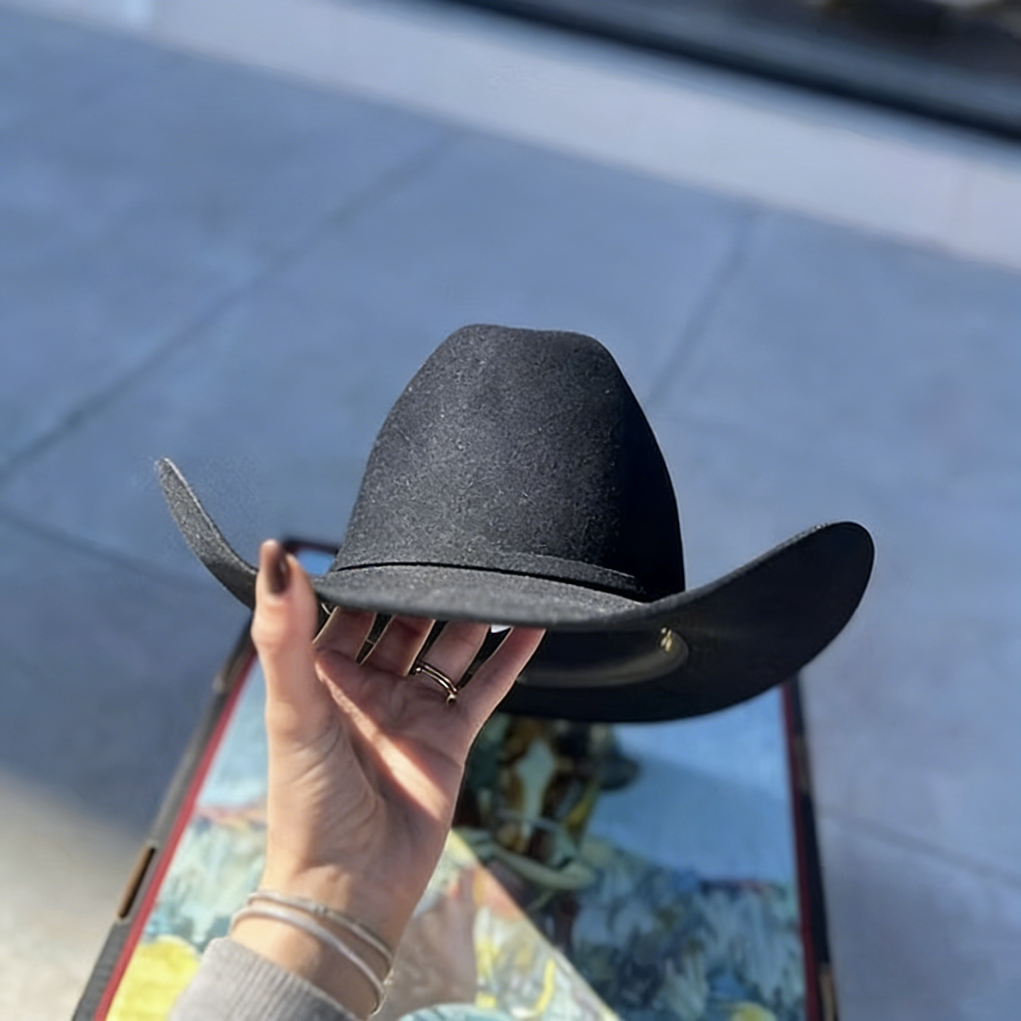 Classic Black Wool Western Cowboy