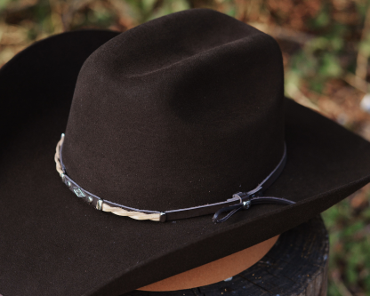 Vintage Black Wool Western Cowboy
