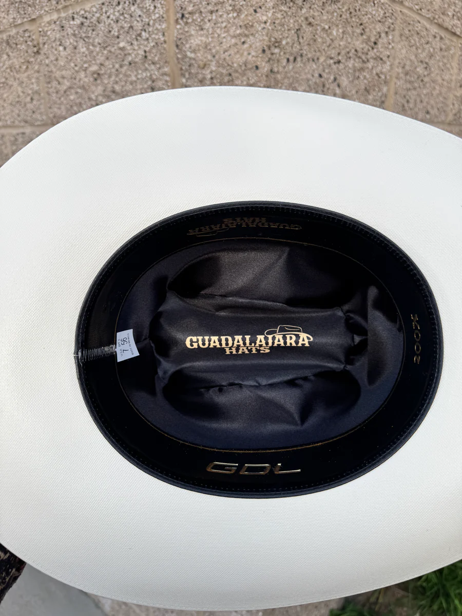 Sombrero El Rey 200x Copa Chica Falda 3.5" (Guadalajara Hats) (Toquilla Pitón Natural)