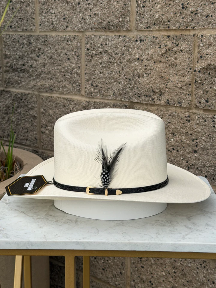 White Panama-Style Felt Fedora