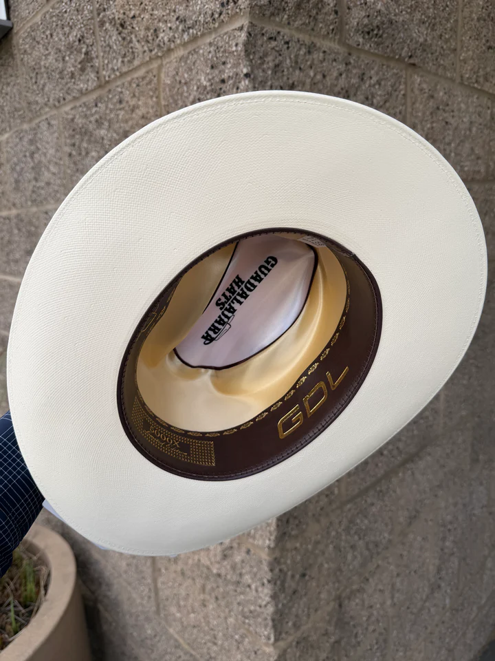 White Panama-Style Felt Fedora