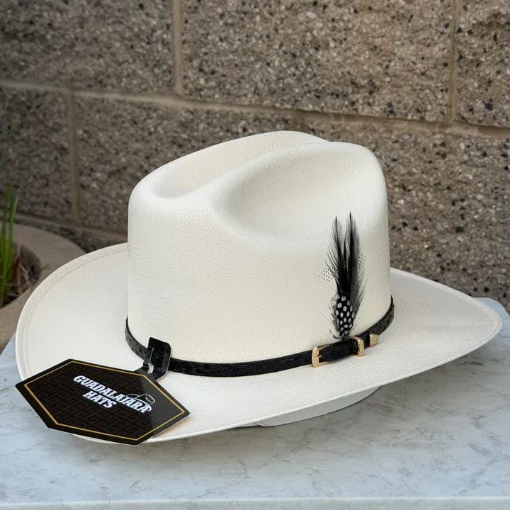 White Panama-Style Felt Fedora
