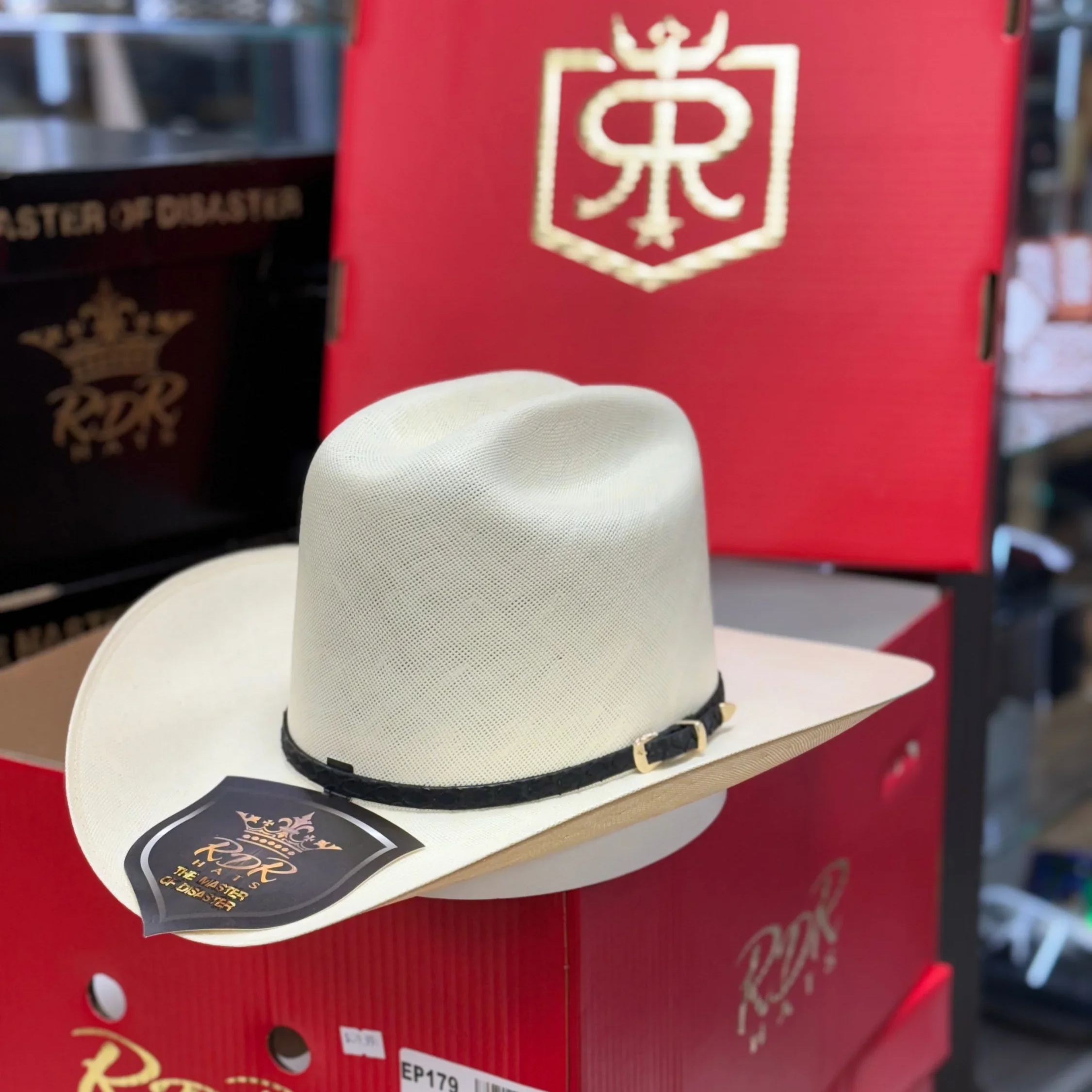 SOMBRERO RDR PREMIUM 1000X COPA ALTA NATURAL 3 1/2