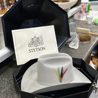 STETSON EL PRESIDENTE 100X MIST GREY COPA ALTA