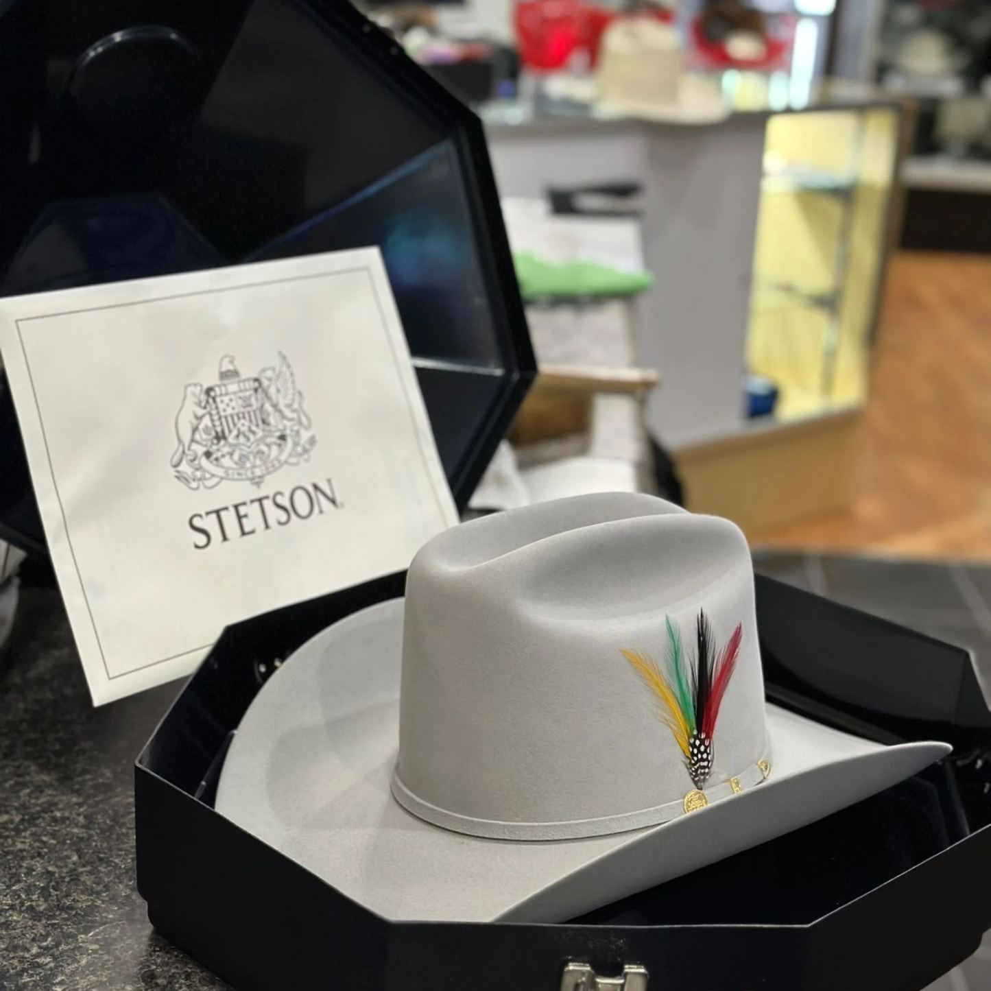 STETSON EL PRESIDENTE 100X MIST GREY COPA ALTA