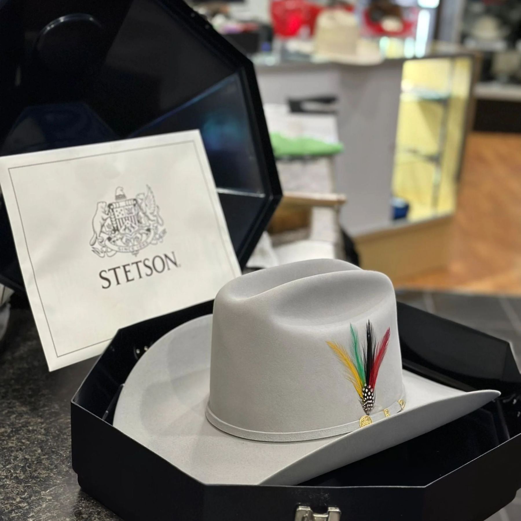 STETSON EL PRESIDENTE 100X MIST GREY COPA ALTA