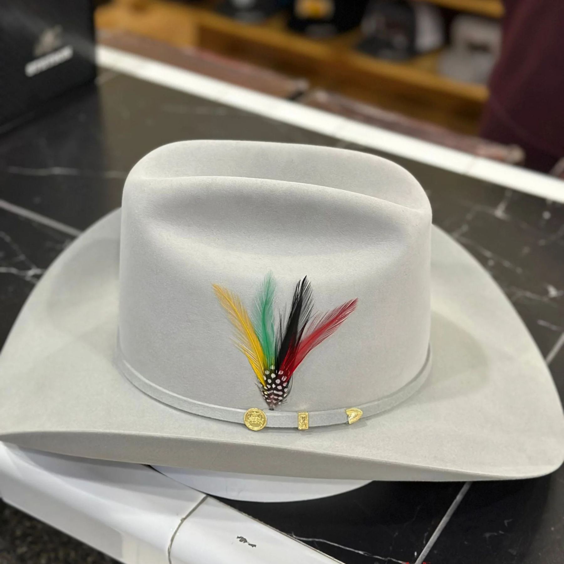 STETSON EL PRESIDENTE 100X MIST GREY COPA ALTA