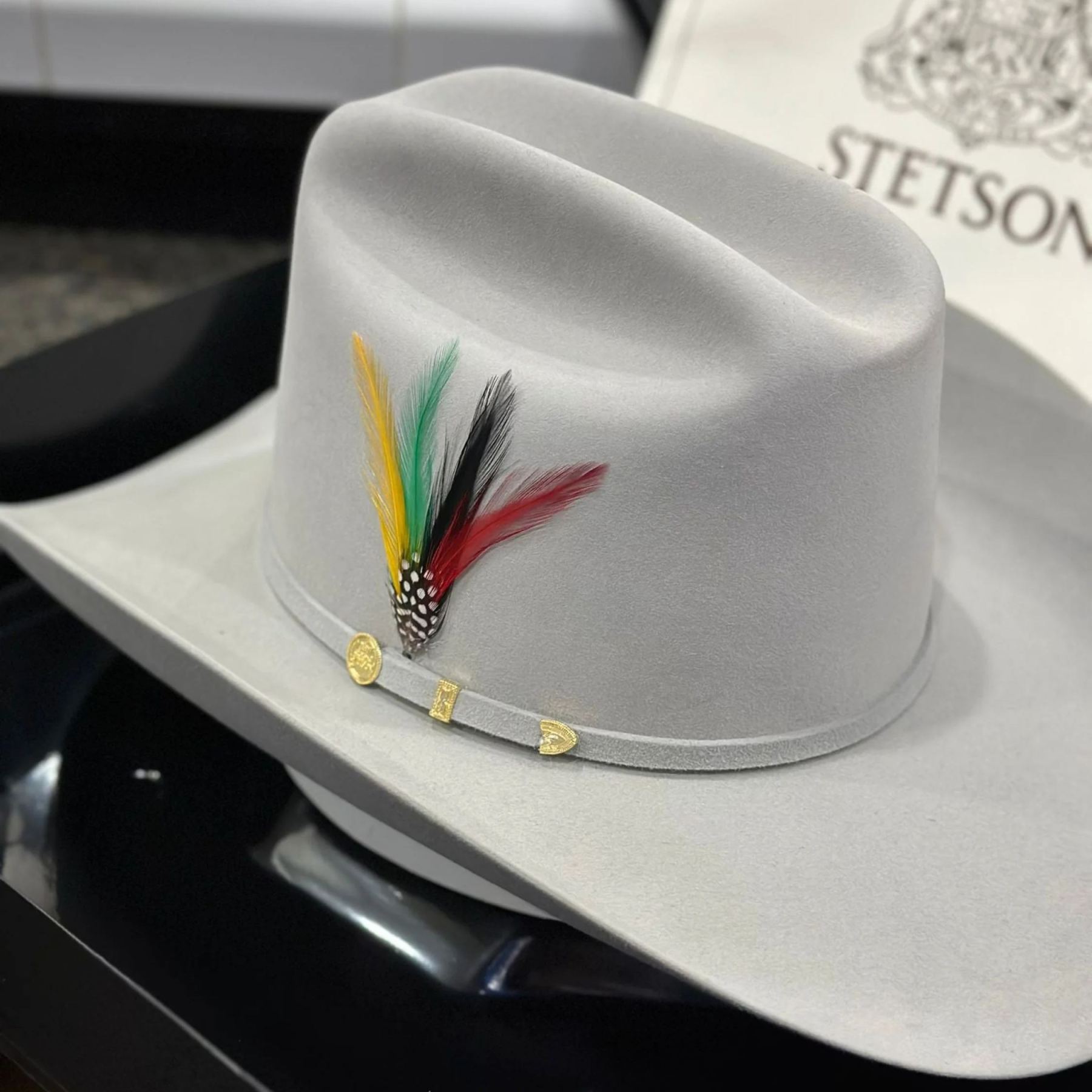 STETSON EL PRESIDENTE 100X MIST GREY COPA ALTA