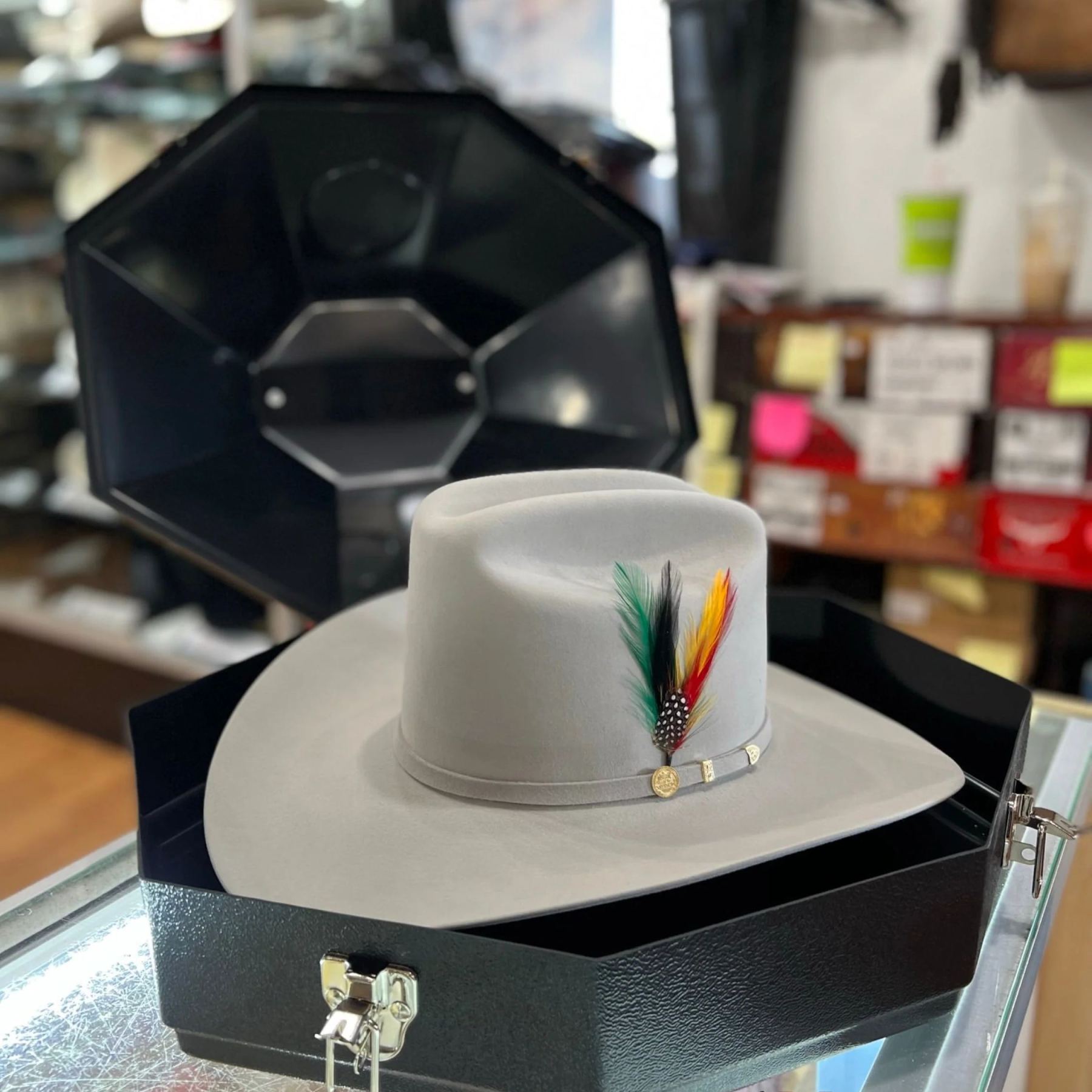 STETSON EL PRESIDENTE 100X MIST GREY COPA ALTA