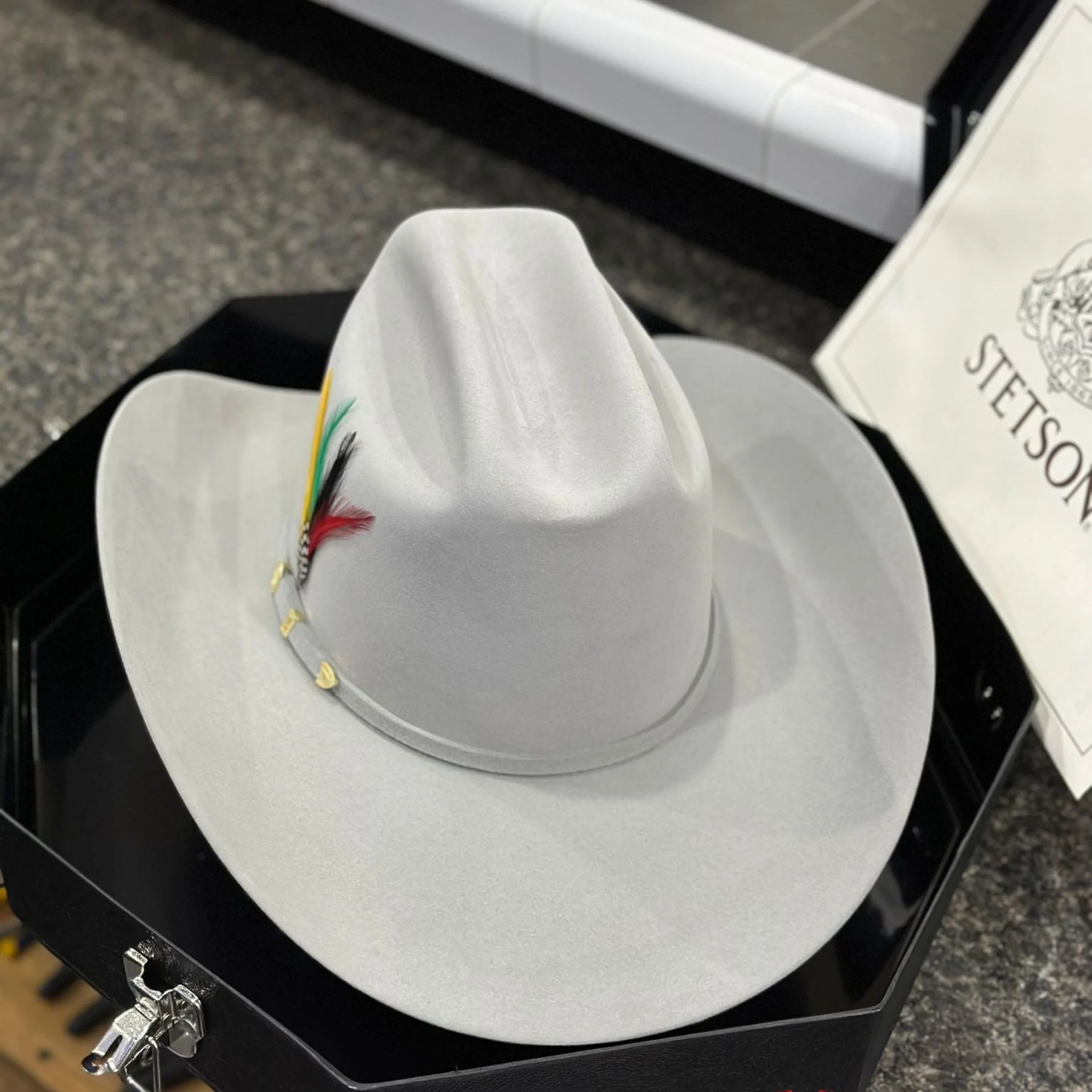 STETSON EL PRESIDENTE 100X MIST GREY COPA ALTA