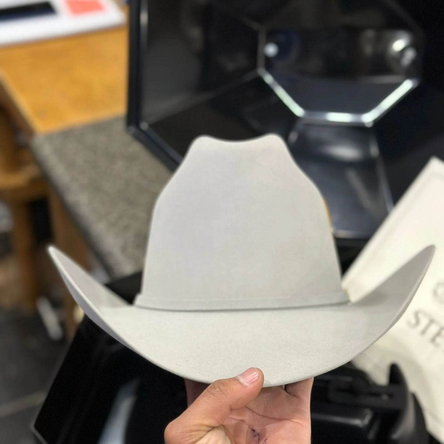 STETSON EL PRESIDENTE 100X MIST GREY COPA ALTA