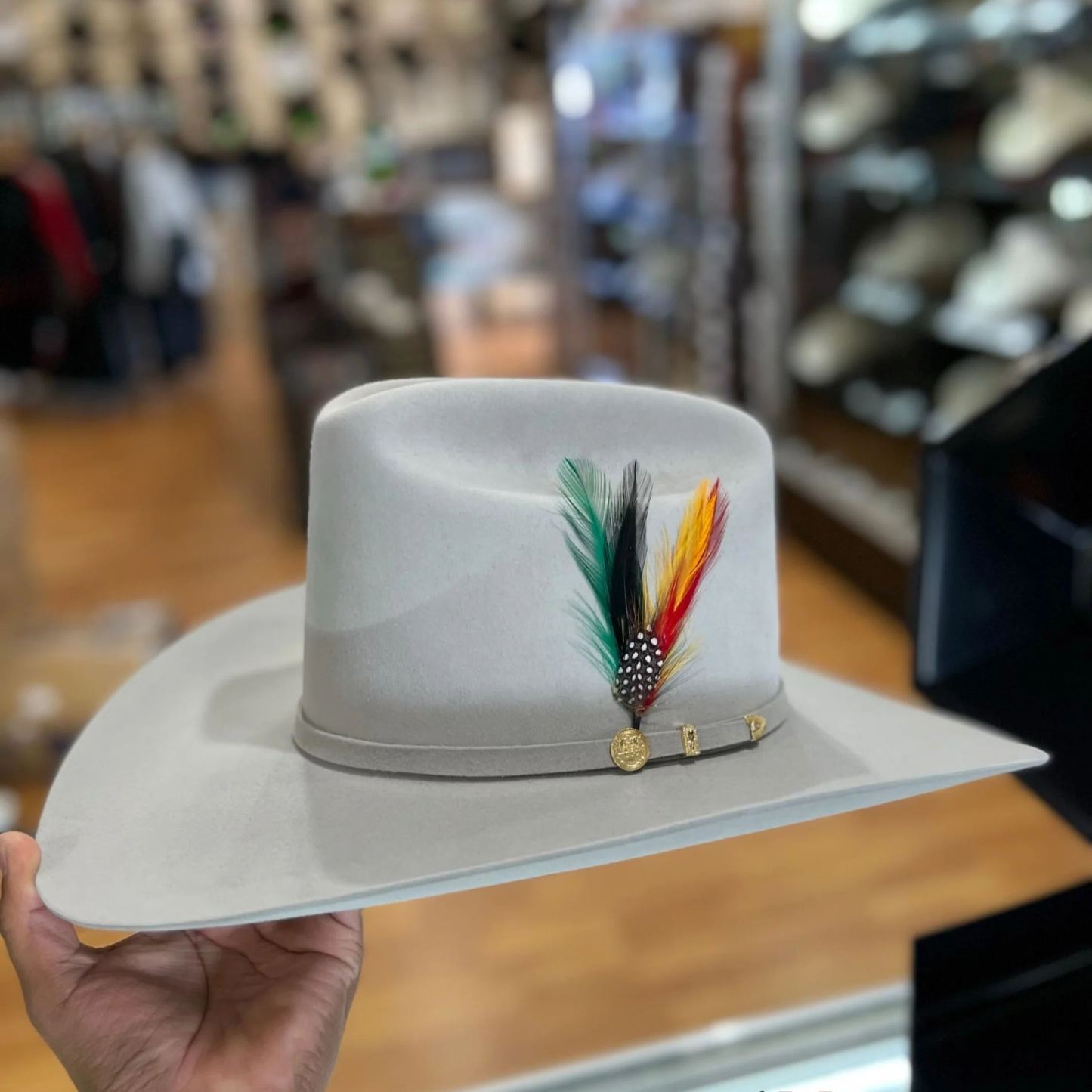 STETSON EL PRESIDENTE 100X MIST GREY COPA ALTA