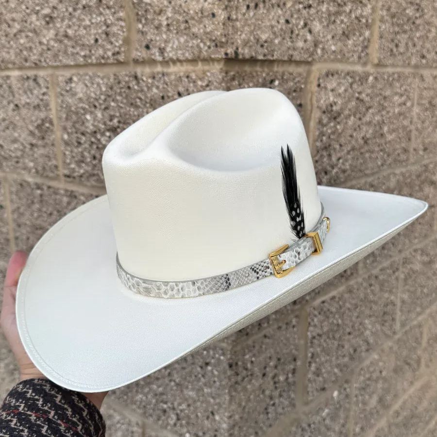 Sombrero El Rey 200x Copa Chica Falda 3.5" (Guadalajara Hats) (Toquilla Pitón Natural)