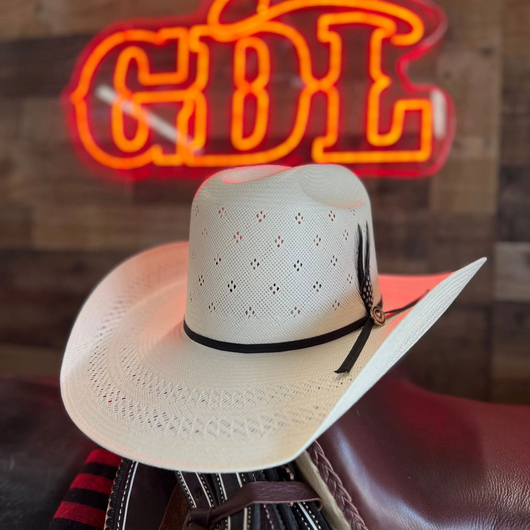 200x Sombrero Copa Alta 5" Falda 4 1/4" (Horma Minnick)