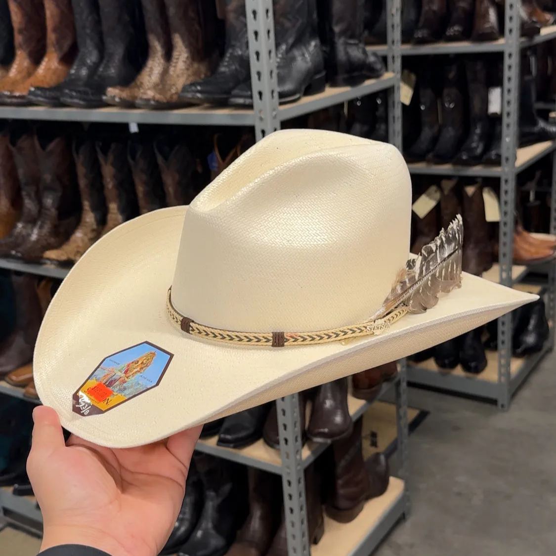 USA Natural Straw Cowboy Hat