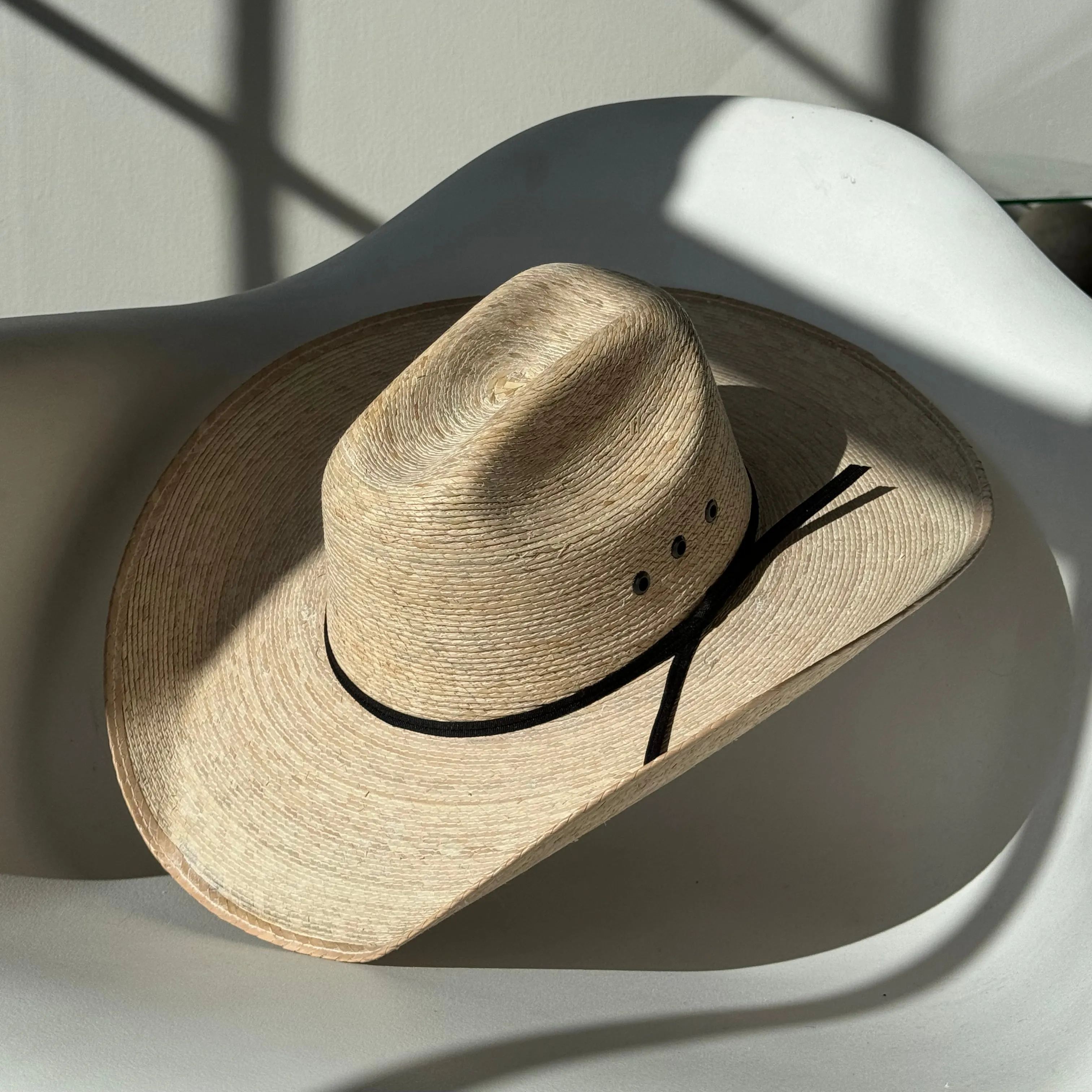 Clay Spring Summer Palm W/ Black Band Cowboy Hat
