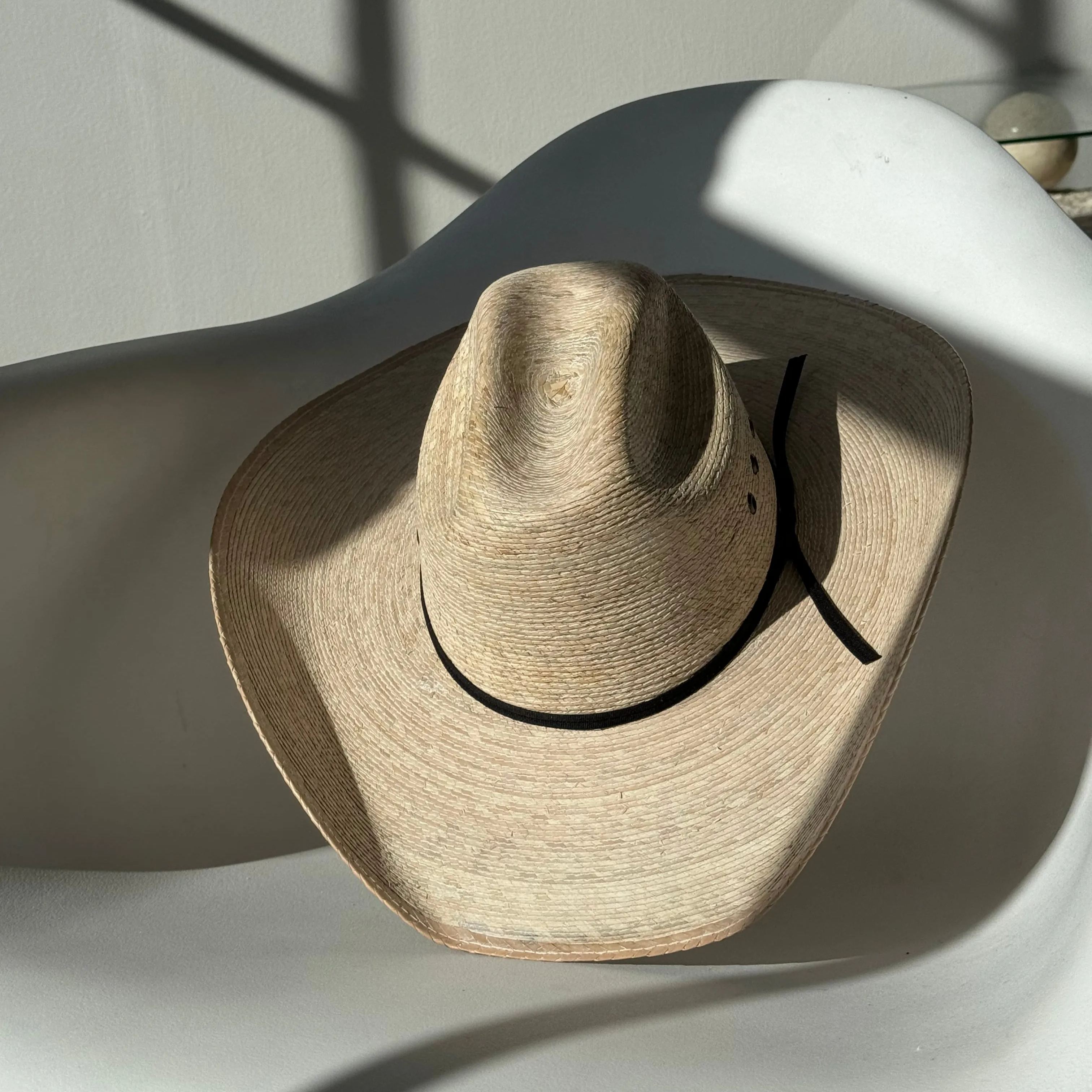 Clay Spring Summer Palm W/ Black Band Cowboy Hat