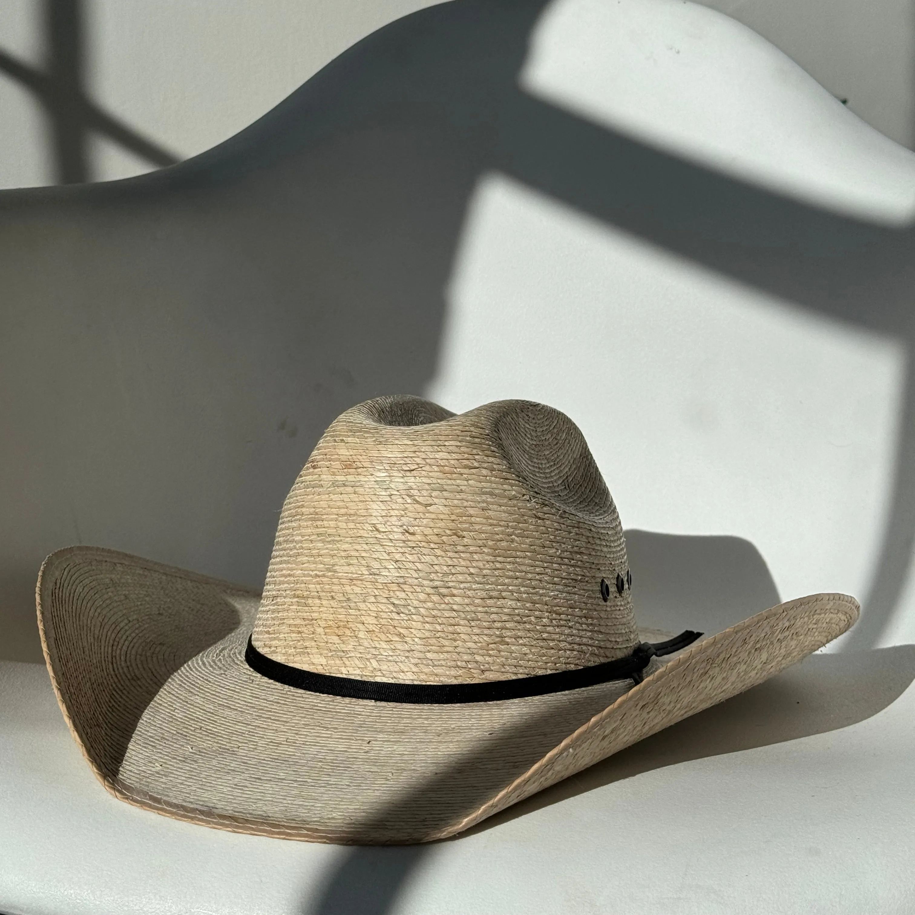 Clay Spring Summer Palm W/ Black Band Cowboy Hat