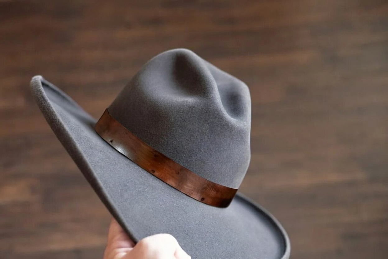 Grey Cherry Western Wellema Hat