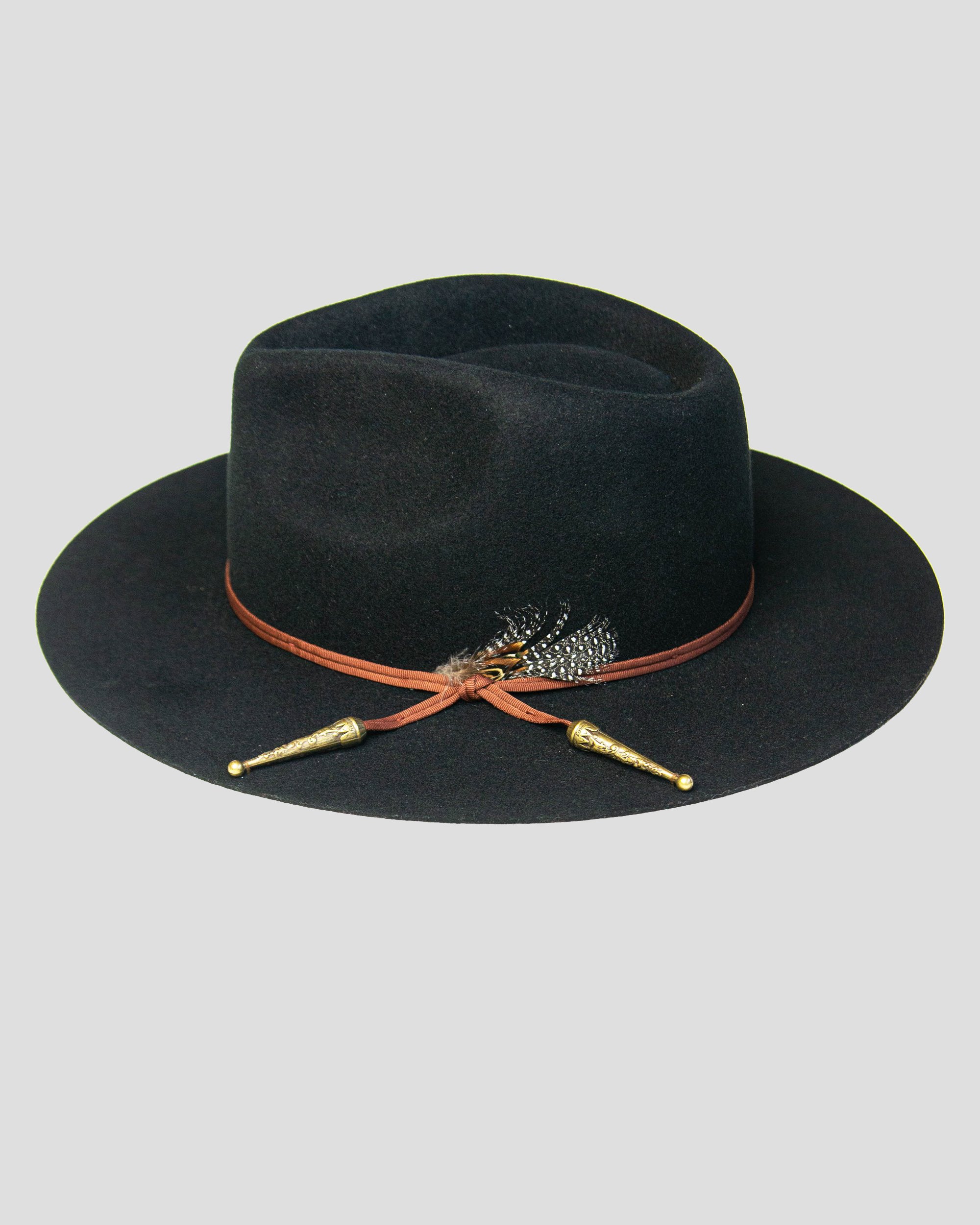 Lone Star Fedora Hat - Black