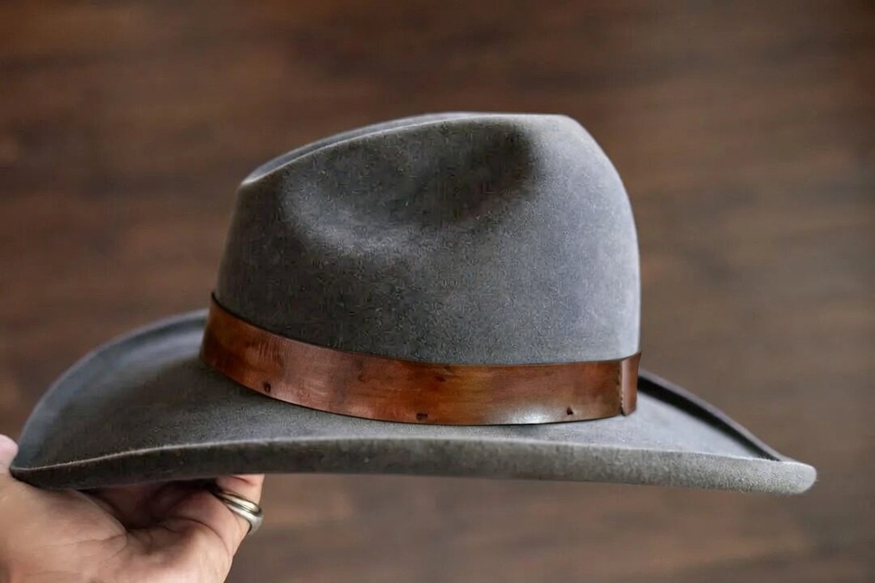 Grey Cherry Western Wellema Hat