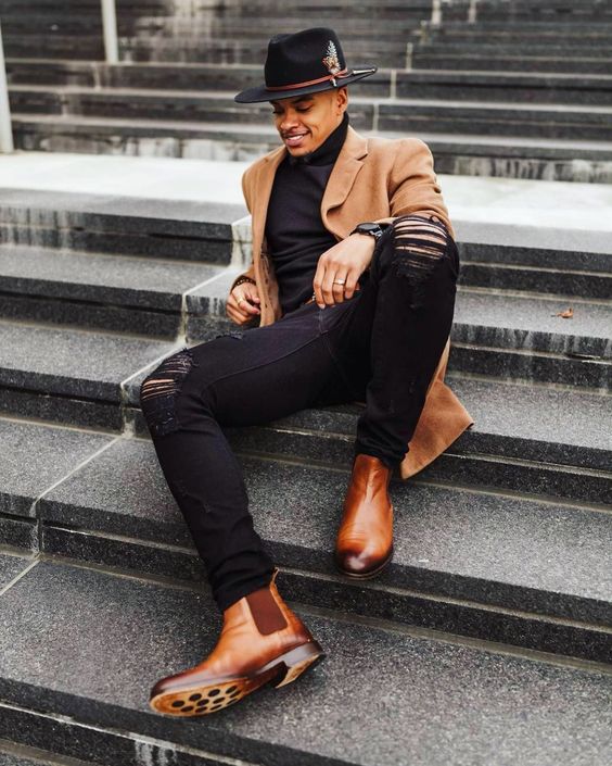 Lone Star Fedora Hat - Black