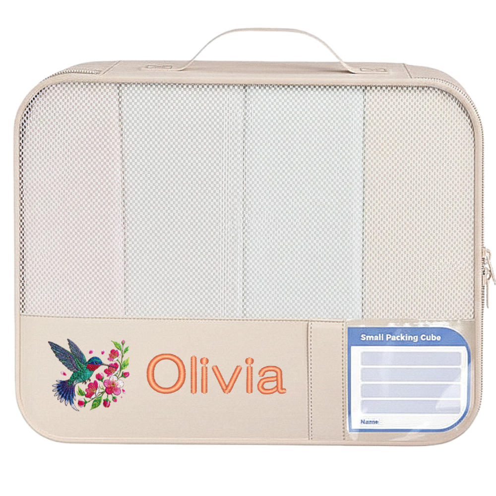 Bagail Personalized 9 Set Label Packing Cubes - Custom Text & Image Luggage Organizers