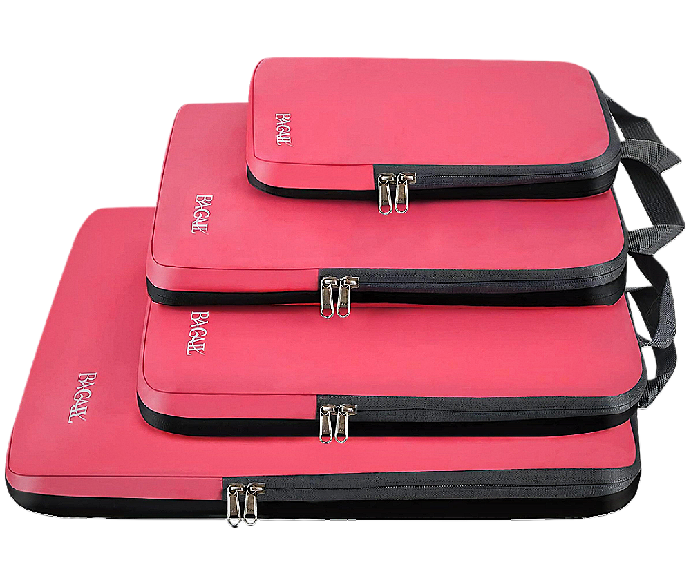 4 Set Compression Packing Cubes Travel Expandable Packing Organizers