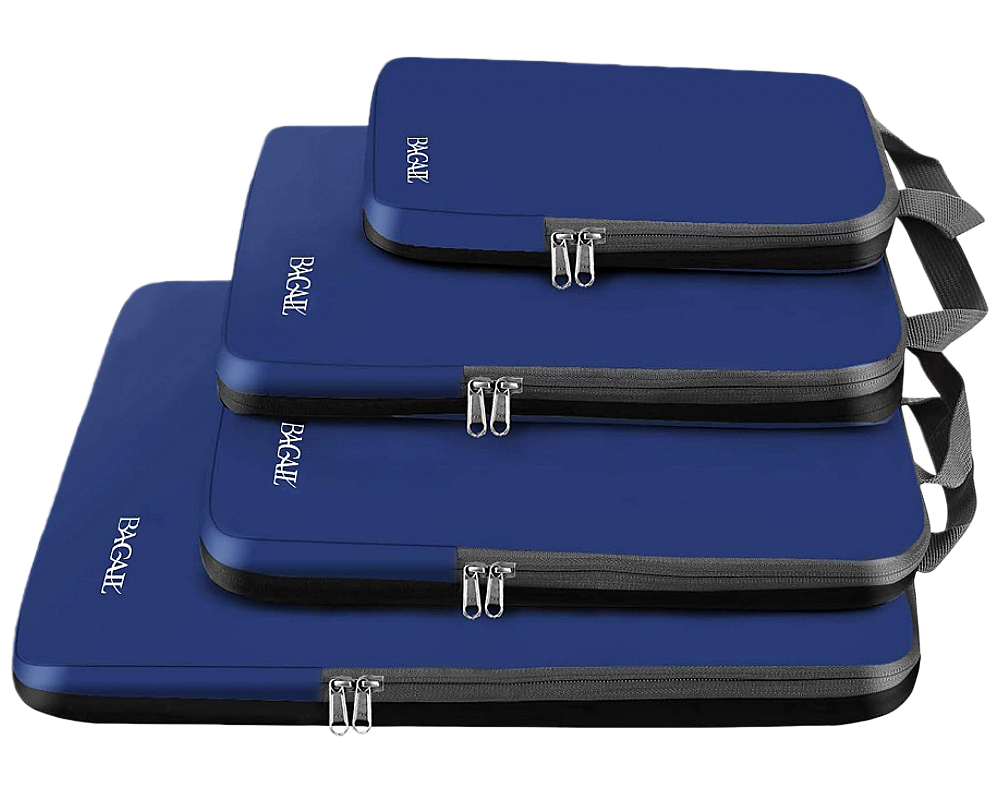 4 Set Compression Packing Cubes Travel Expandable Packing Organizers