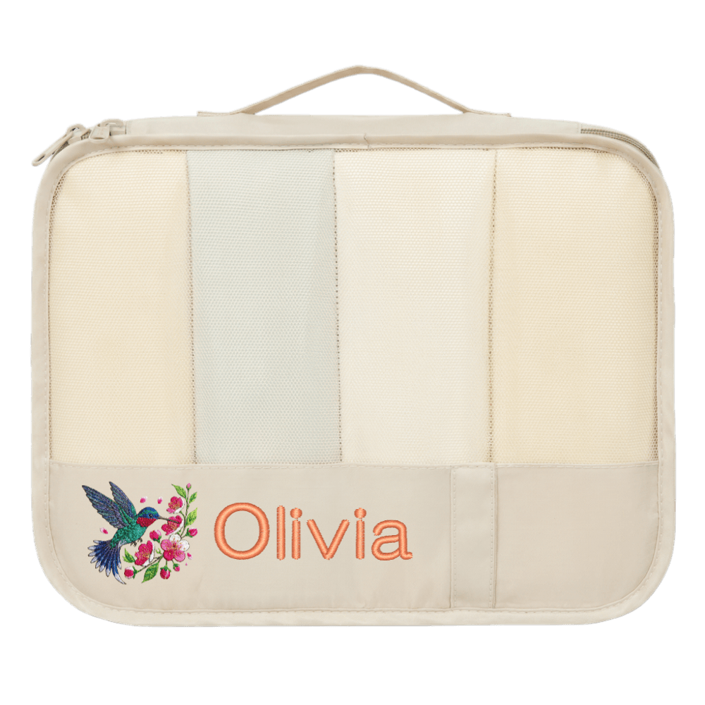 Bagail Personalized 9 Set Label Packing Cubes - Custom Text & Image Luggage Organizers