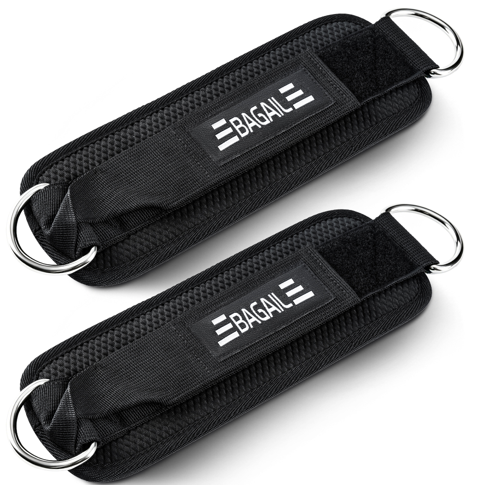 BAGAIL Ankle Straps for Cable Machines (2 Pack), Women Kick Back Cuffs