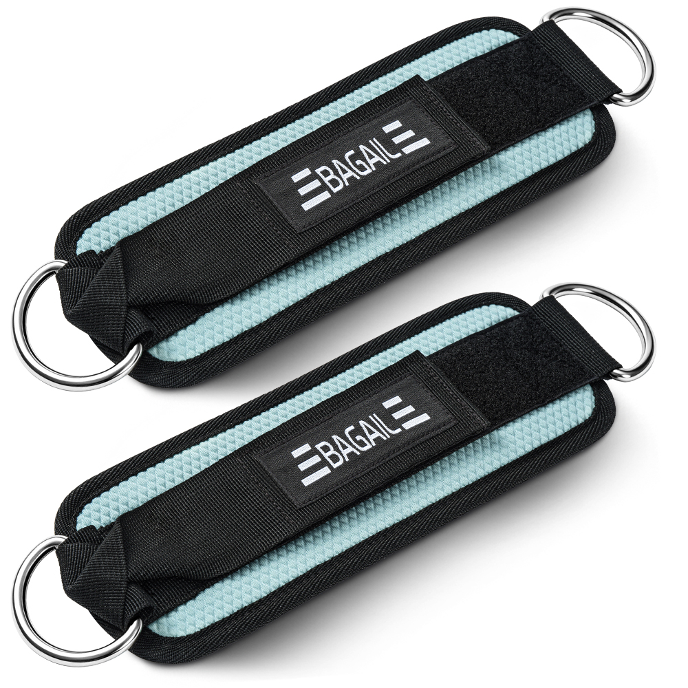 BAGAIL Ankle Straps for Cable Machines (2 Pack), Women Kick Back Cuffs