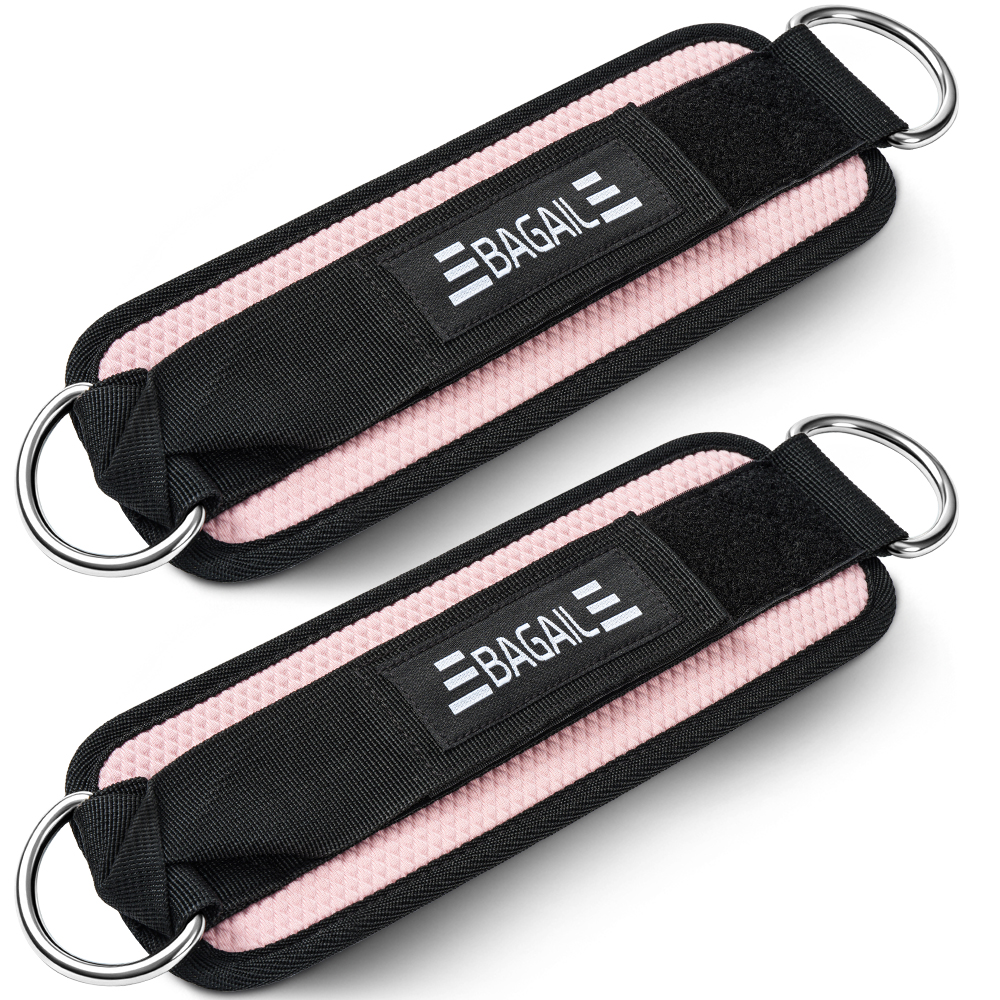 BAGAIL Ankle Straps for Cable Machines (2 Pack), Women Kick Back Cuffs
