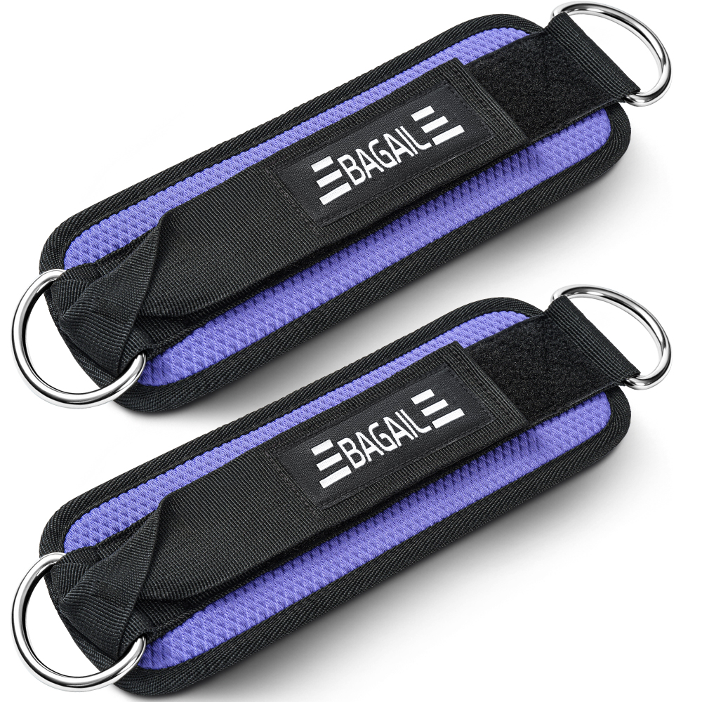 BAGAIL Ankle Straps for Cable Machines (2 Pack), Women Kick Back Cuffs