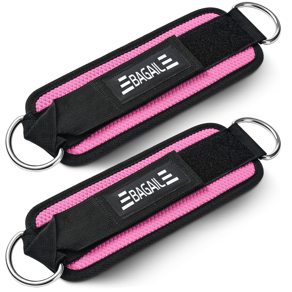 BAGAIL Ankle Straps for Cable Machines (2 Pack), Women Kick Back Cuffs