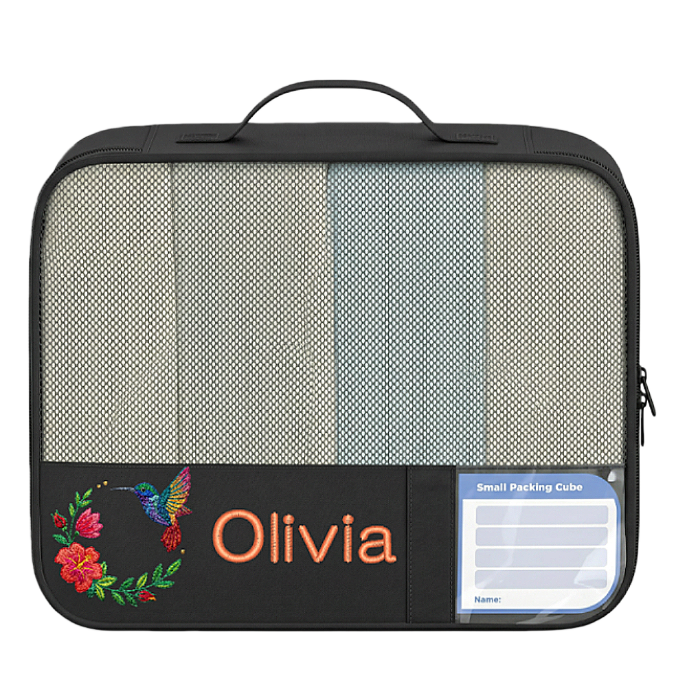 Bagail Personalized 9 Set Label Packing Cubes - Custom Text & Image Luggage Organizers