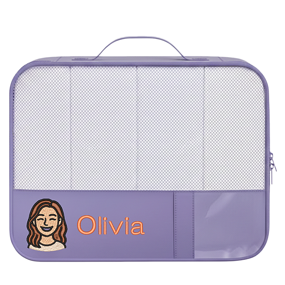 Bagail Personalized 9 Set Label Packing Cubes - Custom Text & Image Luggage Organizers
