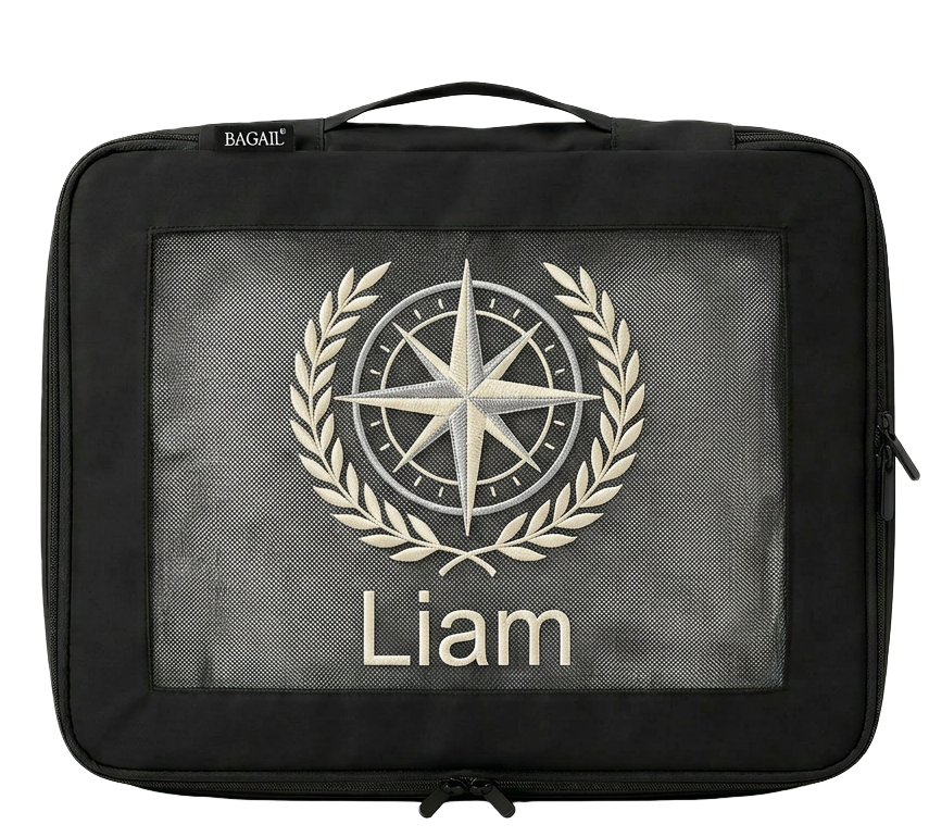 Bagail Personalized Packing Cubes - Custom Text & Image Luggage Organizers