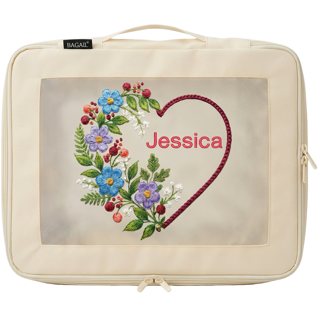 Bagail Personalized Packing Cubes - Custom Text & Image Luggage Organizers