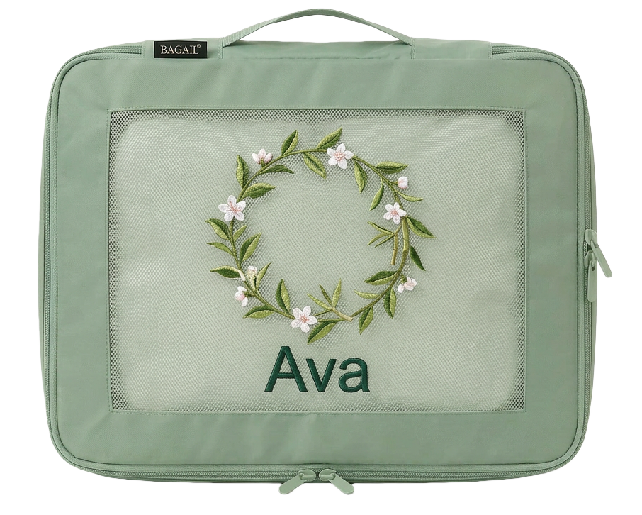 Bagail Personalized Packing Cubes - Custom Text & Image Luggage Organizers