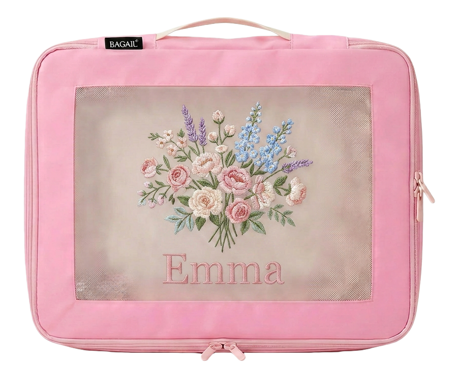 Bagail Personalized Packing Cubes - Custom Text & Image Luggage Organizers
