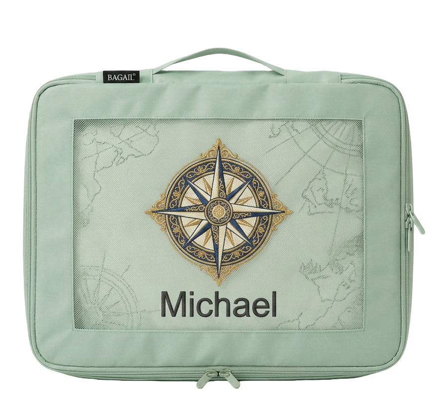Bagail Personalized Packing Cubes - Custom Text & Image Luggage Organizers